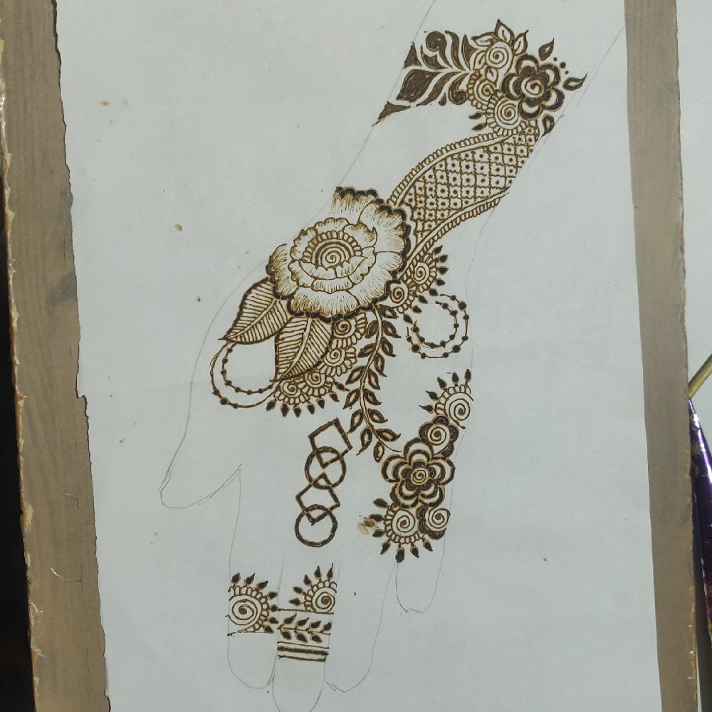 New Beautiful & Stylish Arabic Mehndi Design On Paper || | Beautiful mehndi  design, Simple mehndi designs, Beautiful mehndi